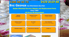 Desktop Screenshot of biggeorgewaterbeds.com.au